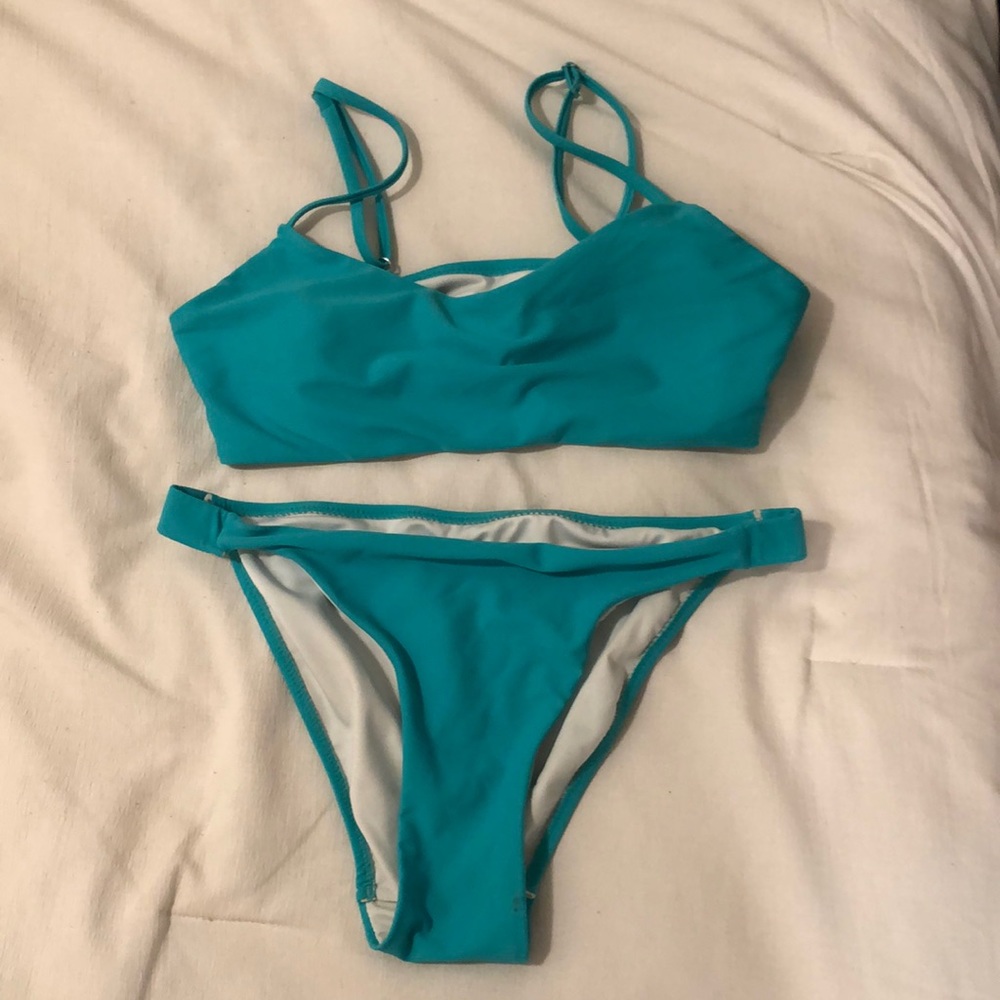 Teal SHEIN bikini set